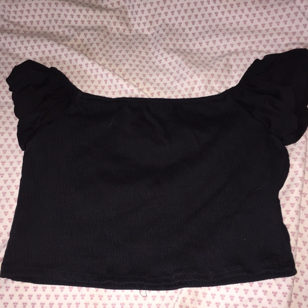 Black Off the Shoulder Top